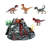 JunZheHub 5 Pièces Jouet Volcan Simulation Kit Expérience Sciences Jouets Éducatifs Physiques Projet Éruption Électrique Enfant PVC Fonction Vapeur Convient App, A