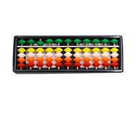 JunZheHub Abacus Mathématique Outil Calcul Apprentissage Jouet Éducatif Professionnel Perles Rondes Fonction Glissante Pied Adapté Enseignement Bureau, 11 chiffres