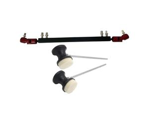 JunZheHub Arbre de Transmission pour Pédale de Grosse Caisse Double, Bielle pour Arbre de Transmission, Accessoires Pratiques, Bielle de Rechange, Tige Noire et Rouge