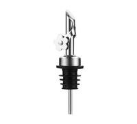 JunZheHub Bec Verseur Automatique pour Bouteille D'huile D'olive, Bouchon Anti-poussière En Acier Inoxydable, Idéal pour La Cuisine, Les, Les Cafés, Argent