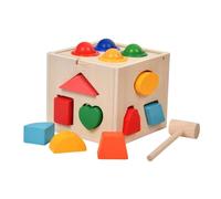 JunZheHub Boîte de Bois par Couleurs et Formes - Jeu de Tri de Formes pour Développer La Motricité Fine et Le Cerveau des Enfants