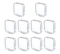 JunZheHub Boîte de Rangement pour Collection de Badges D'anime, Transparente et Compacte, 10 pièces