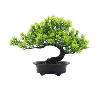 JunZheHub Bonsaï Artificiel Japonais, Plante D'intérieur Facile D'entretien, Fabriqué En Polypropylène écologique. Élégant et Polyvalent, Il Trouvera Sa, Vert