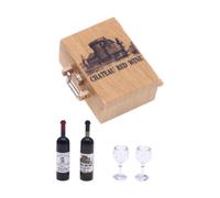 JunZheHub Bouteilles et Gobelets pour La Décoration de Maison de Poupée avec étui, CHÂTEAU