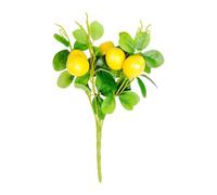 JunZheHub Branche de Citron Artificielle Rameau de Citronnier Tige Florale Plante D'Intérieur En Matériau PP pour Un Aspect Adapté pour Fêtes, Style C