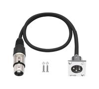 JunZheHub Câble XLR Mâle vers XLR Femelle de 0,6 M, Rallonge Audio Facile à Installer