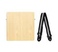 JunZheHub Cajon En Bois, Instrument de Musique de Percussion, Boîte à Percussion, Tambour à Main, Cajon Compact et Portable avec Poignée de Transport, Idéal Pou