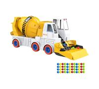 JunZheHub Camion Nacelle élévatrice, Grue de Chantier, Camion Balayeuse de Billes Automatique, Jouet éducatif pour Enfants, Cadeau D'anniversaire, Voiture Malaxeur