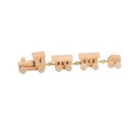JunZheHub Coffret de Train Miniature en Bois pour Réseau Ferroviaire à Monter Soi-même - Échelle 1:12, Brun Clair