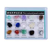 JunZheHub Collection Roches et Kit Enseignement Géologie Ensemble Science Jouet Éducatif Coffret Apprentissage Cadeau Pédagogique Adapté pour Enfants U, 15