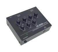 JunZheHub Console de Mixage Audio En Métal avec Réglages de Tonalité Numériques, Délai et Effets pour, Entrée Ligne Stéréo, pour