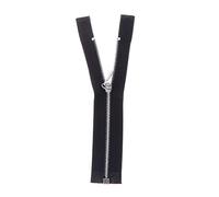JunZheHub Doll Zipper Fermeture Éclair Métal Tête Glissière Accessoires Poupée Réparation Matériau Cuivre Utilisation pour Vêtements Poupée Pantalons Jupes Sacs, Noir + argent