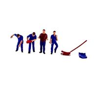 JunZheHub Ensemble de 4 Figurines Miniatures pour Diorama, Représentant des Personnages de Rue, Idéal pour La Décoration de Bureau Ou comme Accessoire pour mais, Bleu