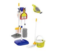 JunZheHub Ensemble de 9 Jouets de Nettoyage pour Enfants, Comprenant Un Balai, Une Pelle et D'autres Accessoires pour Apprendre Les Tâches Ménagères et Joue, 17 pièces