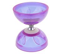 JunZheHub Ensemble de Diabolo de Jonglage Avancé avec Roulements Améliorés et Accessoires, violet, 13cm