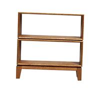 JunZheHub Ensemble de Meubles Miniatures pour Armoire de Maison de Poupée, Accessoire En Bois à Monter Soi-même avec Plusieurs Niveaux, Style C