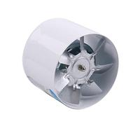 JunZheHub Extracteur d'Air Ventilation Salle de Bain Ventilateur d'Extraction Inline Métal Fan Murale Faible Bruit Fonction Air Refroidi pour Salle de Bain