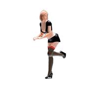 JunZheHub Figure Miniature Person Modèle Personnage Figurine Ornement Ressource Créative En Résine Adapté pour Atelier DIY Décoration de Table Exposition Artist, noir