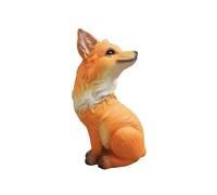 JunZheHub Figurine Animale En Résine, Sculpture Décorative, Modèle D'animal à Fabriquer Soi-même pour Le Bureau, Le Salon, La Chambre, Le Jardin Ou Une Fête, Regarder en arrière Orange