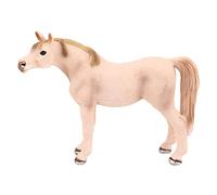 JunZheHub Figurine Cheval Figurine Animaux Statue Miniature Jouet Cheval Enfant Plastique Fonction Éducative Convient à Fête Anniversaire Cadeau Décoration, Jument Arabe Blanc, 13x10cm