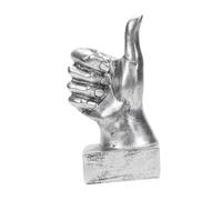 JunZheHub Figurine de Main, Sculpture de Main, Ornement de Doigt en Résine de Haute Qualité, Confectionnée avec Un Caractère Artistique et Une Apparence élégant, Pouce levé Argent