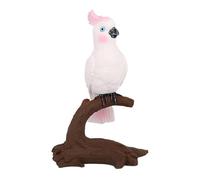 JunZheHub Figurine D'oiseau Réaliste, Statuette Miniature pour Centre de Table, Jouet de Simulation, Cacatou Rose