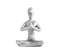 JunZheHub Figurine Sculptée En Résine Représentant Une Méditation, Une Statue Abstraite Assise, Une Décoration Moderne Idéale pour Un Bureau, Un Salon Ou Une ét, Prier
