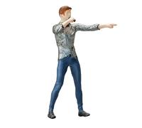 JunZheHub Figurines Miniatures Singer pour Maquettes de Trains et Dioramas, En chantant