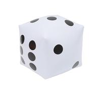JunZheHub Grands Dés En PVC pour Jeux D'extérieur et Animations de Fête. Faciles à, Blanc
