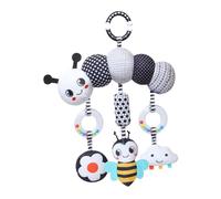 JunZheHub Hochet Mobile Carrousel Musical en Forme de Crèche, en Velours Doux et Coton PP, avec Un Son Apaisant pour Nouveau-nés Filles et Garçons, Ver
