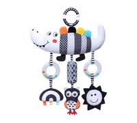 JunZheHub Hochet Mobile Carrousel Musical en Forme de Crèche, en Velours Doux et Coton PP, avec Un Son Apaisant pour Nouveau-nés Filles et Garçons, Crocodile