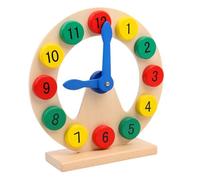 JunZheHub Horloge éducative en Bois pour Enfants de 3, 4, 5 et 6 Ans
