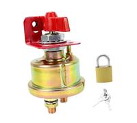 JunZheHub Interrupteur de Déconnexion de Batterie Générique, Isolateur de Coupure de Batterie, Accessoires Robustes 12 V-24 V, Pièces pour Voitures et Camping-c, avec Verrouillage Fixe
