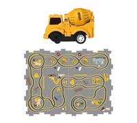 JunZheHub Jeu de Construction de Wagons de Train - Circuit de éducatif pour Tout-petits et Garçons, Casse-tête B 12 pièces