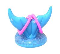 JunZheHub Jeu de Lancer Gonflable, Anneau de Natation Flottant pour L'été, Accessoire de Fête pour Adultes et Enfants, Bleu