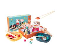 JunZheHub Jeu de Nourrissage D'animaux avec et Cuillères pour Une Activité D'apprentissage Des Compétences de Vie (primaire)