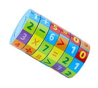 JunZheHub Jeu de Puzzle Mathématique avec Des Cubes Numériques pour Additionner, Soustraire, Multiplier et Diviser