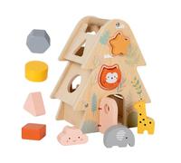 JunZheHub Jeu de Reconnaissance Des Formes En Bois Classique pour Les Jeunes Apprenants