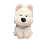 JunZheHub Jouet pour Chien, Chiot Westie, Peluche Mignonne, Poupée Réaliste, Terrier Réaliste, et Confortable, Blanc 35cm