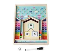 JunZheHub Jouets d'apprentissage des Mathématiques pour Enfants, Manipulateurs de Nombres en Bois éducatifs, Jeu de Comptage, D'addition, de Soustractio, L