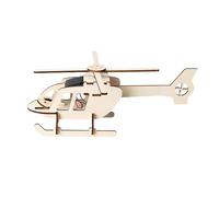 JunZheHub Kit de Construction de Maquette D'hélicoptère en Bois pour Un Projet Scientifique, Un éducatif pour Enfants et Adolescents, Un Cadeau I