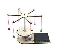JunZheHub Kit D'expérimentation Scientifique En Bois à Monter Soi-même, Jouet de Construction, Cloche Rotative à énergie Solaire, Projet Scientifique pour G
