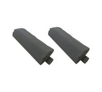 JunZheHub Lot de 2 Coussins Appuie-tête pour Chaises, Soutien Cervical Rembourré avec Bande élastique et Matériau Doux, Idéal pour Les Terrasses, La Plage, Gris Foncé