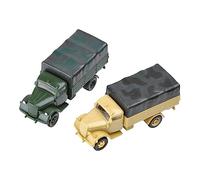 JunZheHub Lot de 2 Maquettes de Véhicules à L'échelle 1/72, Puzzle, Jouet de Construction Miniature à Monter Soi-même pour Enfants, Idéal Comme Cadeau, Joue, camion