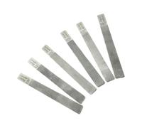 JunZheHub Lot de 6 Limes pour Sillet de Guitare, Limes de Luthier En Acier Inoxydable, Design Ergonomique, Façonnage Précis, Adaptées Aux Techniciens et Aux Rép, Électrique 09 à 42