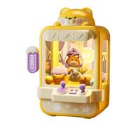 JunZheHub Machine à Pinces Mini Arcade Jeu Grue Distributeur Jouet Enfants Capsule Automate Musique Fonction Cadeau Animation Adapté Aux Fêtes Famille Décoratio, Jaune