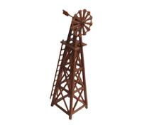 JunZheHub Maquette à L'échelle HO D'un Moulin à Vent de Ferme, Accessoire pour de Modélisme Ferroviaire, Scène de Ferme Rurale pour Réseau Ferro