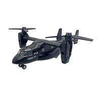 JunZheHub Maquette d'avion de Collection, Réplique en Métal d'un Avion de Chasse avec Mécanisme à Tirer, Musique et Lumière, Idéale comme Cadeau Ou Déco, Noir
