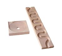 JunZheHub Marble Run Jeu de Parcours à Billes en Bois Bloc de Construction Labyrinthe à Bille pour Développer La Coordination Convient Aux Enfants à La, Style B