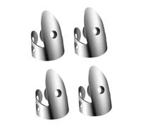 JunZheHub Médiators En Acier Inoxydable Réglables, Confortables et Portables pour Guitare Classique, 4x Index